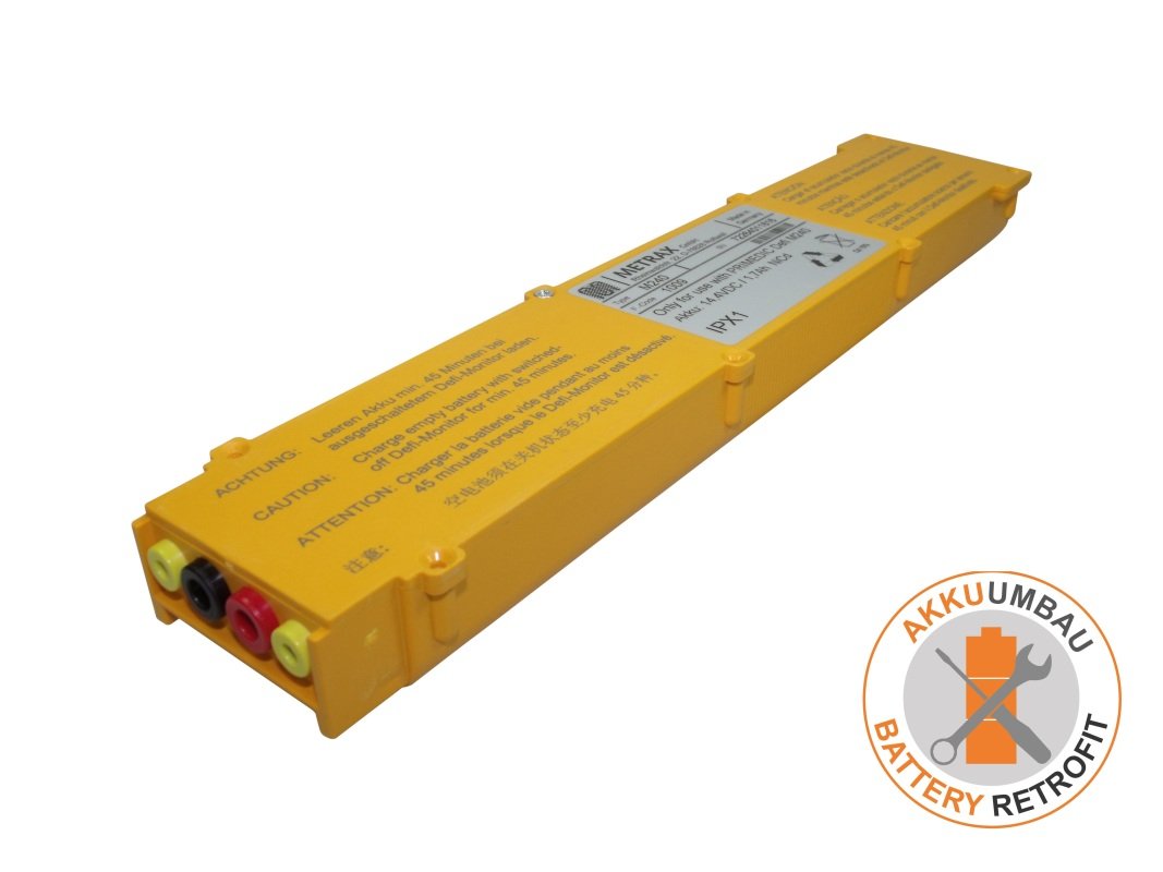 AKKUmed NC battery retrofit suitable for Primedic, Metrax defibrillator ECO1, DM1, 3, 10, 10-10,30-1...
