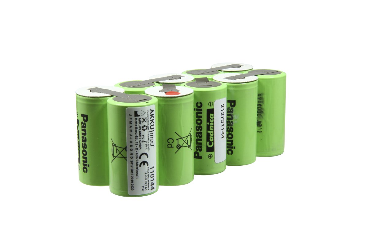 AKKUmed NC battery suitable for Bruker, Schiller defiscope DS