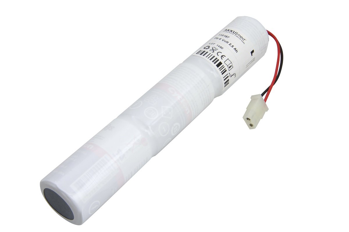 AKKUmed lead-acid battery suitable for Lifecare PLV100 - cells configurated as stick