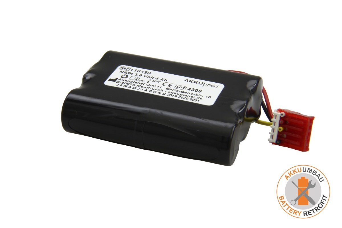 AKKUmed NiMH battery retrofit suitable for Jaeger Apnoescreen type 806524, 806527