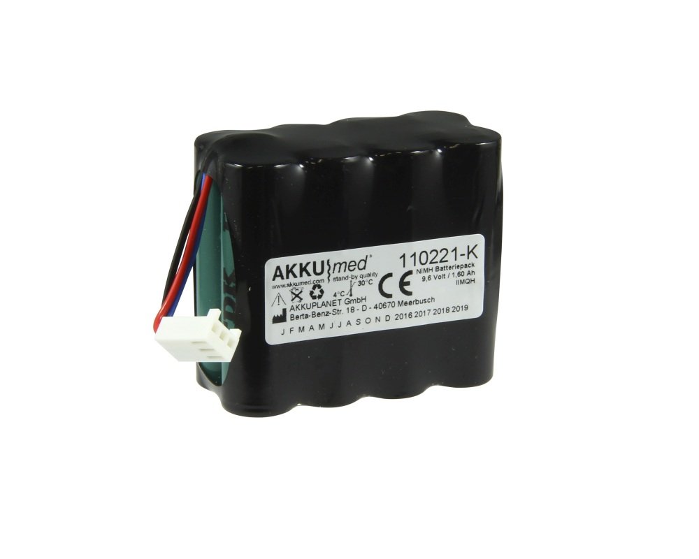 AKKUmed NiMH battery suitable for BCI (Biochem) Capnocheck COĀ², SPOĀ², 3303, AD700