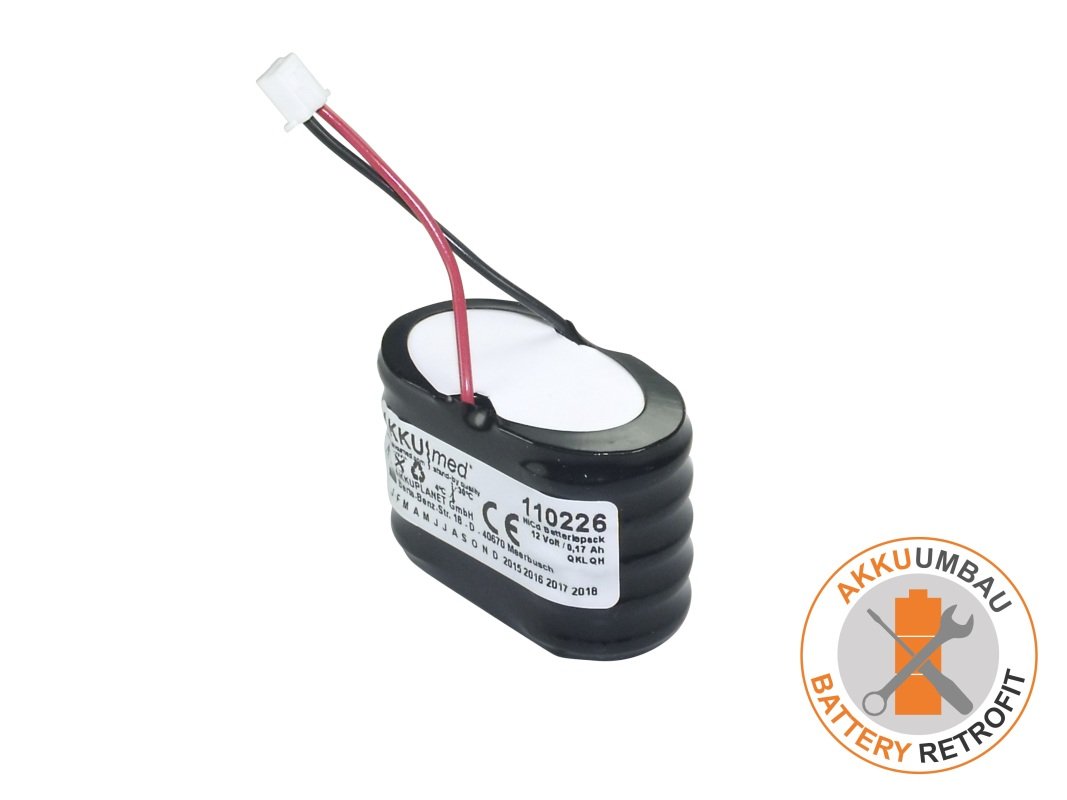 AKKUmed NiMH battery retrofit suitable for Imex DOP CT, CT+ , FreeDop, type BT0022, BR0024
