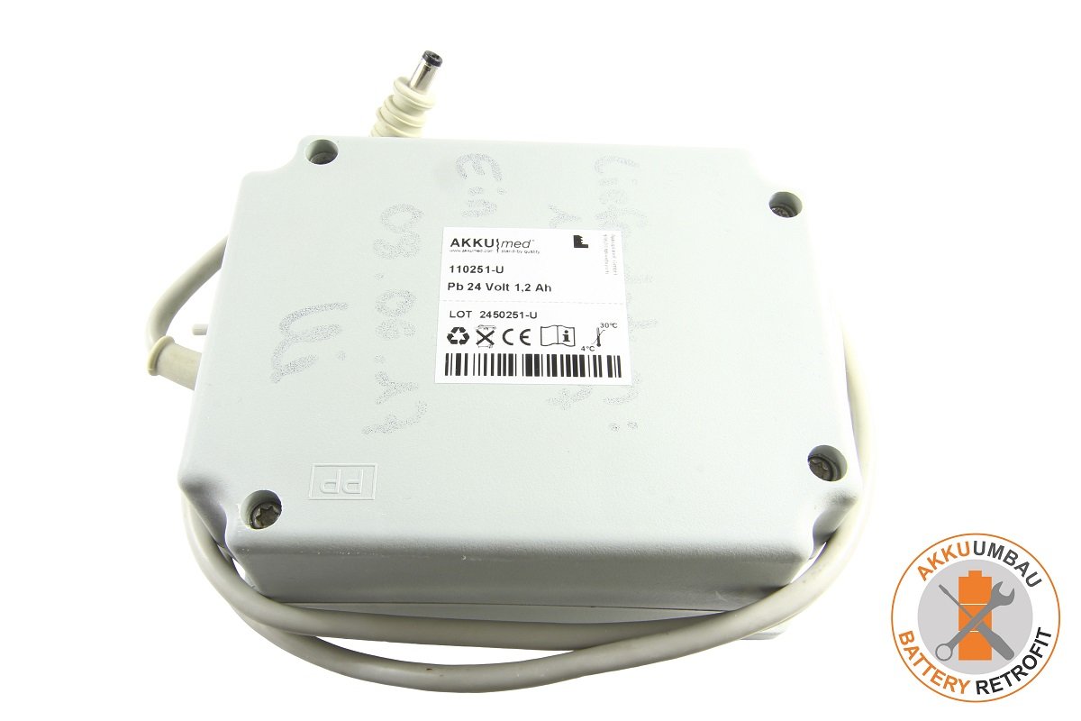 AKKUmed svina-skābes akumulators 1200mAh Hill-Rom 900 un Evolution slimnīcas gultām (rezerves akumulators)