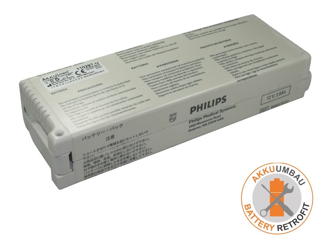 AKKUmed svina-skābes akumulators HP, Philips Pagewriter Trim I, Trim II, Trim III ierīcei