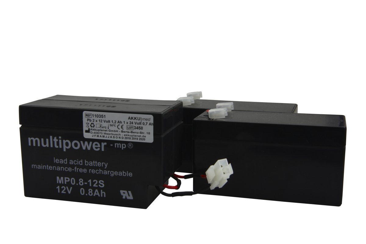 AKKUmed lead-acid battery suitable for Hill Rom hospital bed type AvantGuard LI159AX, 1600