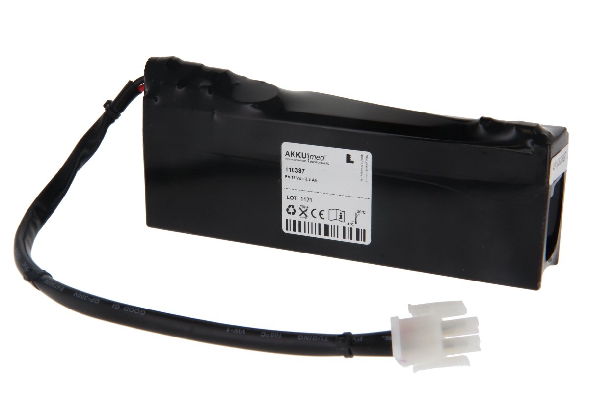 AKKUmed svina-skābes akumulators 2200mAh Datex-Ohmeda 7900 un Aestiva 5, 3000, 5000 plaušu ventilācijas aparātiem