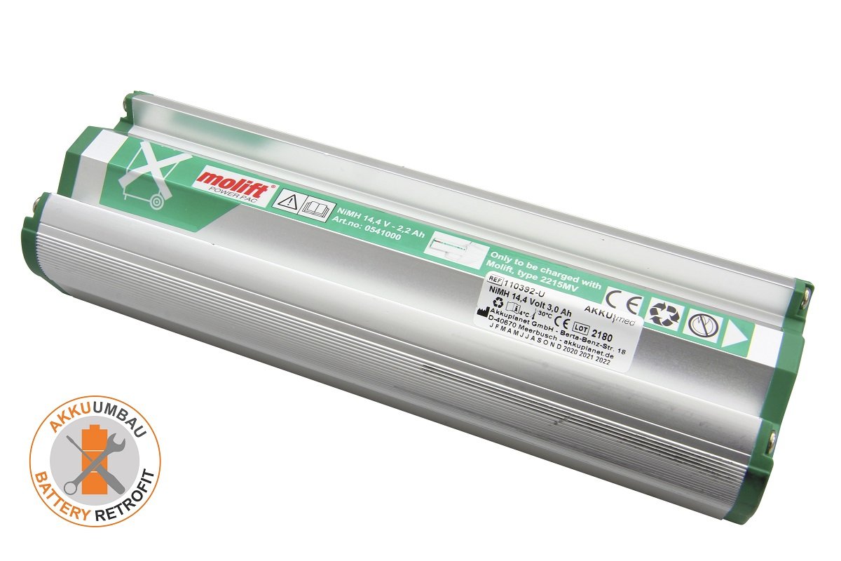AKKUmed NiMH-akku Molift Power Pac 0541000-2 -laitteeseen