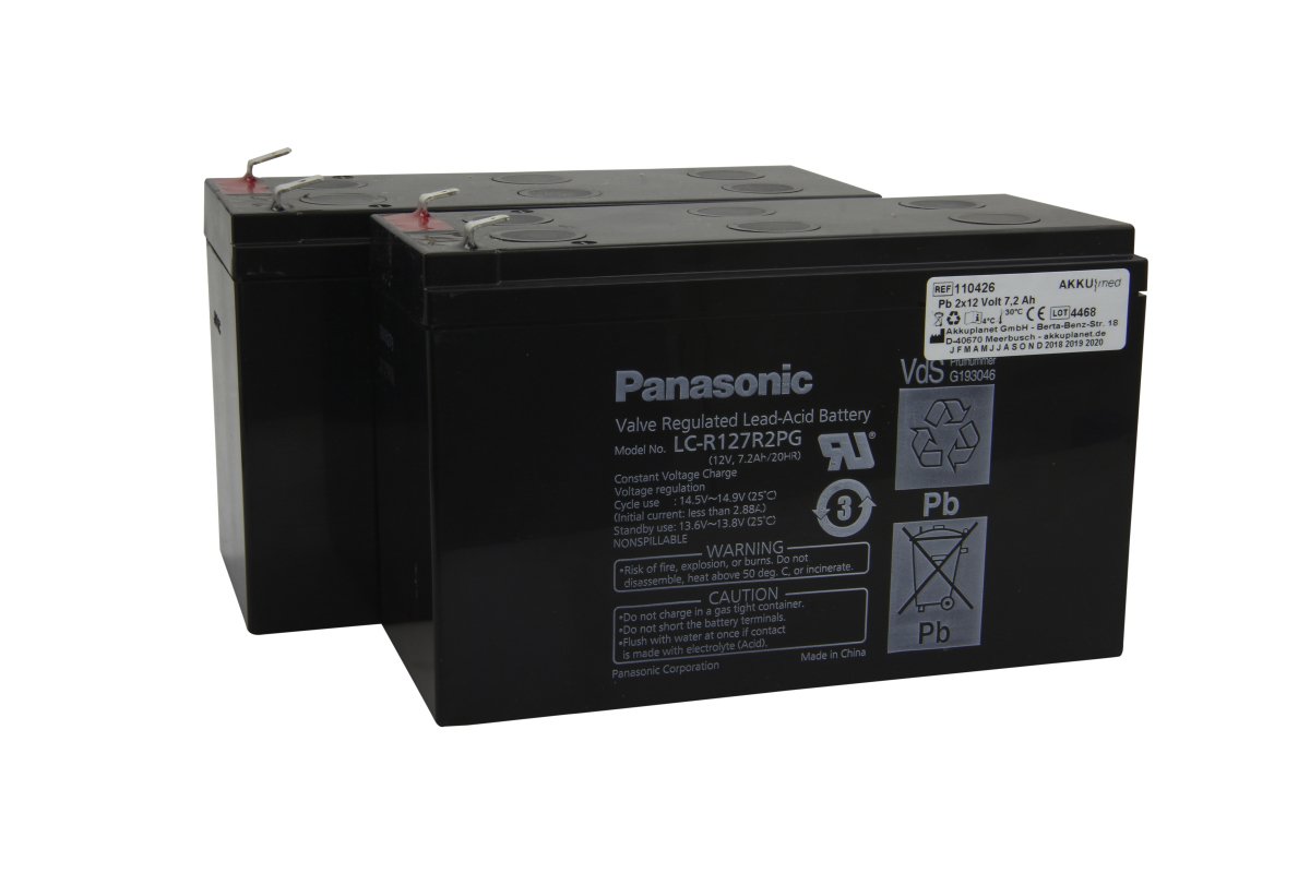 AKKUmed lead-acid battery suitable for Wissner-Bosserhoff hospital bed type Multicare