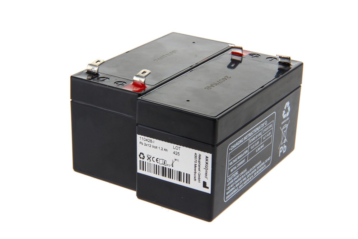 AKKUmed lyijyakku 1200mAh Wissner-Bosserhoff Eleganza -sairaalasänkyyn (Q7)