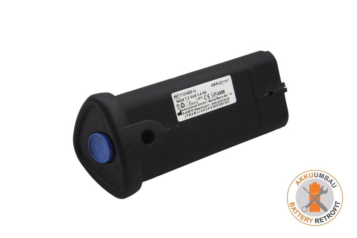 AKKUmed NiMH battery retrofit suitable for DrĆ¤ger Flow Check, type 6400817