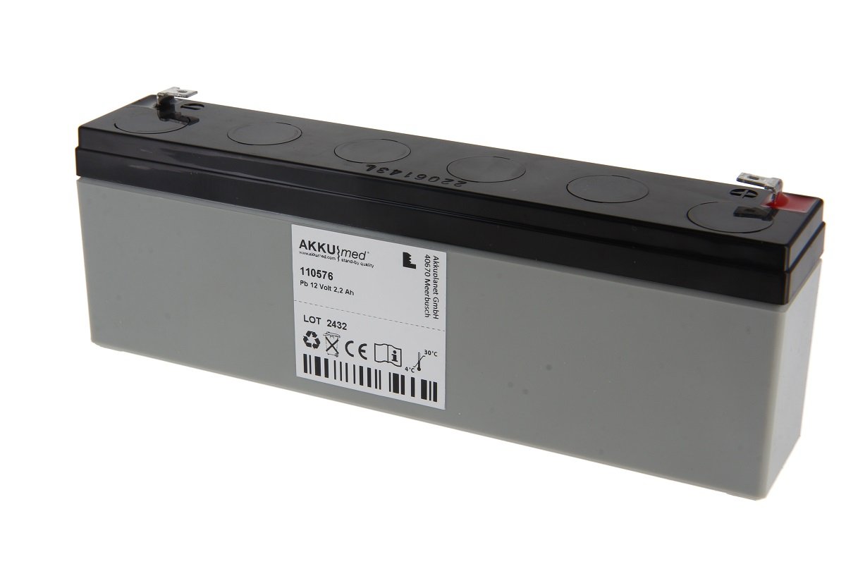 AKKUmed lead-acid battery suitable for Hanau Med (Heraeus Med) Medap septic fluid P7020