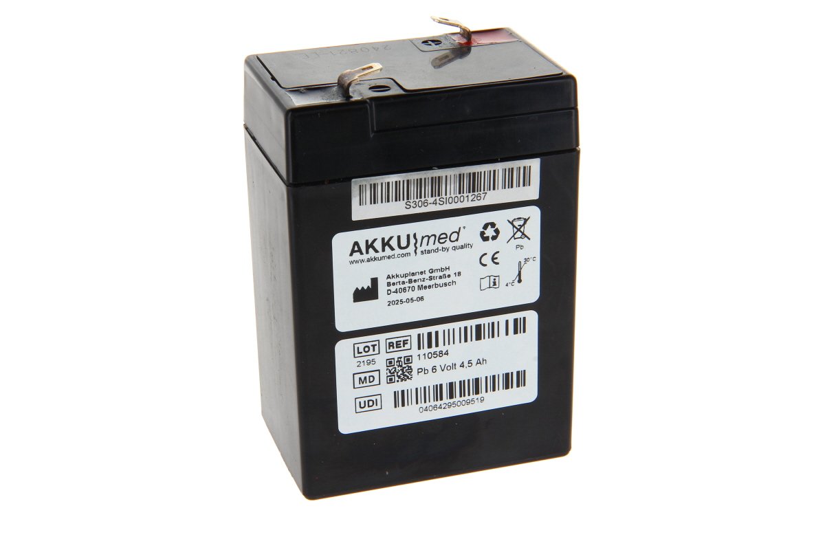 AKKUmed lead-acid battery suitable for Kirsch medicine refrigerator MED-100, MED-520
