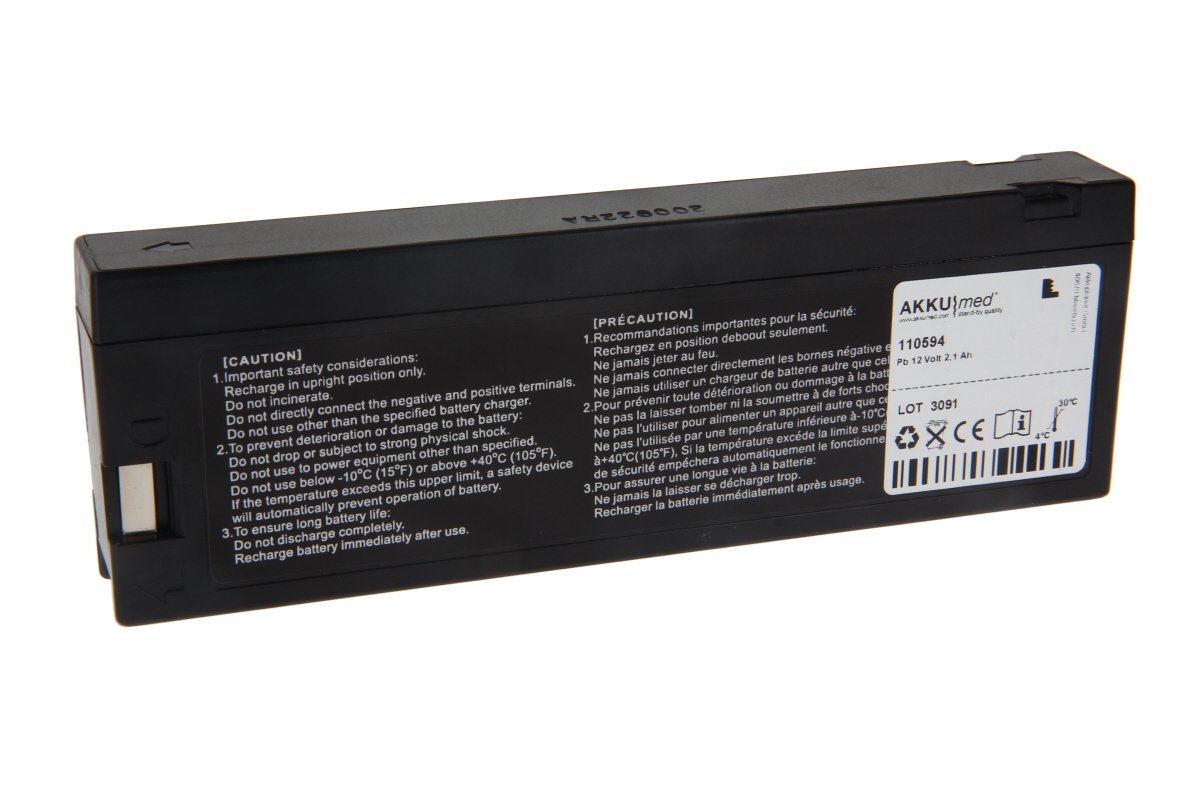 AKKUmed lead-acid battery suitable for Datascope (Mindray) patient monitor PM8000 Express