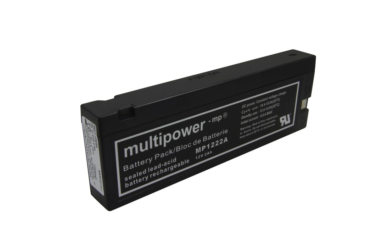 AKKUmed lead-acid battery suitable for Nihon Kohden ECG8110, ECG84xx, ECG882x