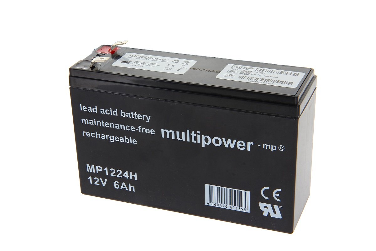 AKKUmed Lead Battery for DrĆ¤ger Infinity Acut Care System P2500