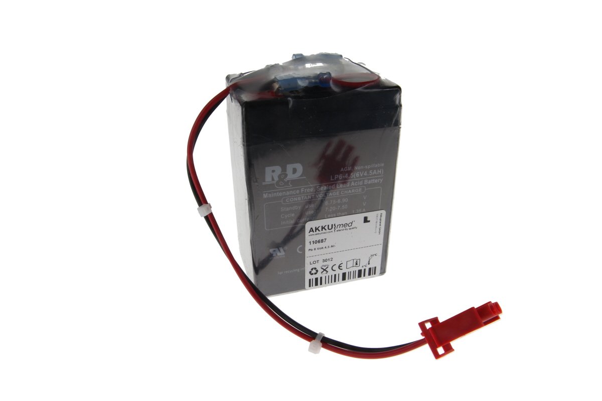 AKKUmed svina-skābes akumulators 4500mAh Datex-Ohmeda Aspire 7100 Compact ierīcei (1504-3505-000 Rev D)