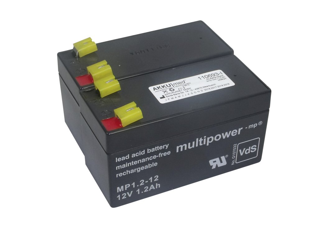AKKUmed lead-acid battery suitable for Wissner-Bosserhoff hospital bed Multicare Image 3