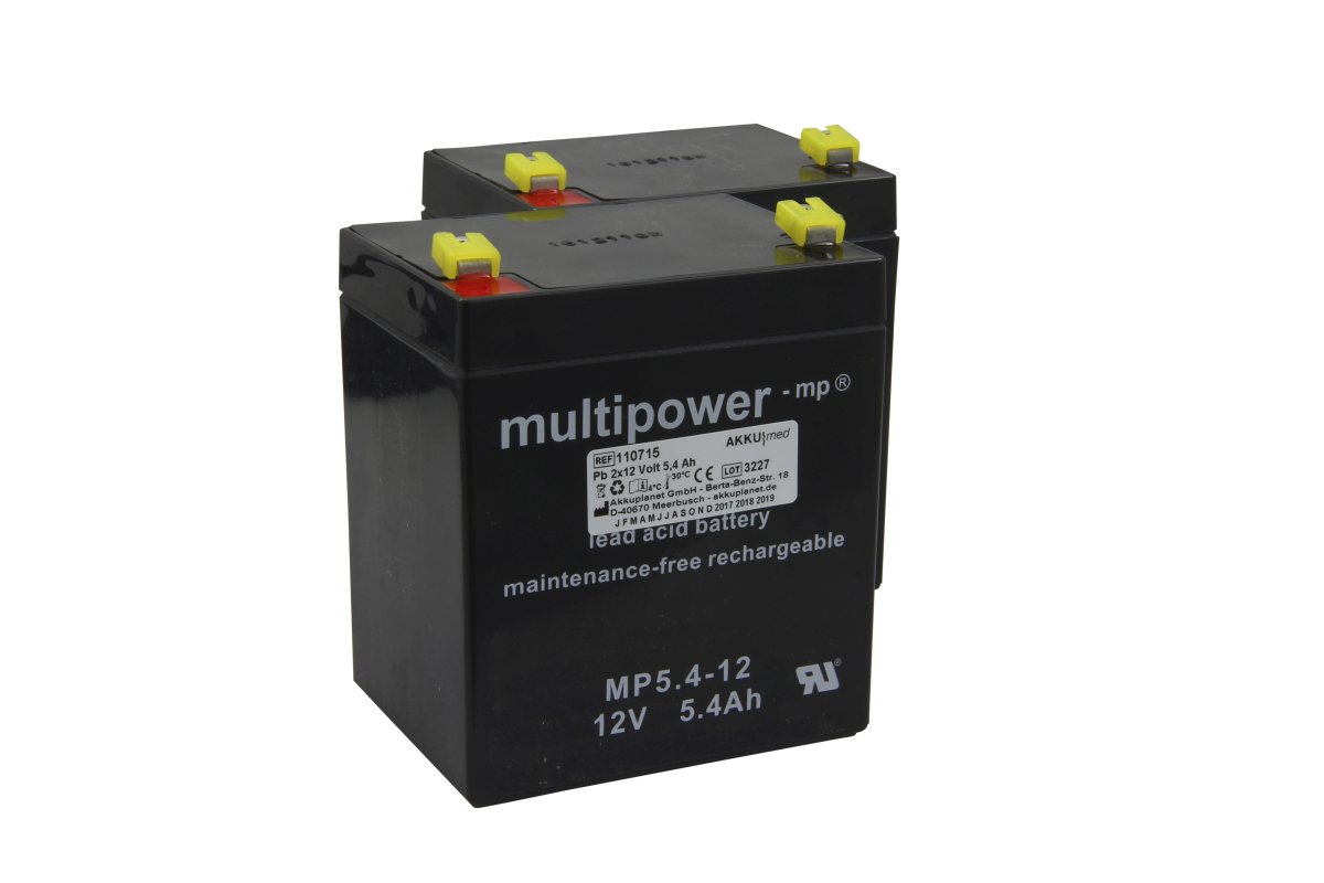 AKKUmed lead-acid battery suitable for VĆ¶lker bed S582; S962-2 (DA02)