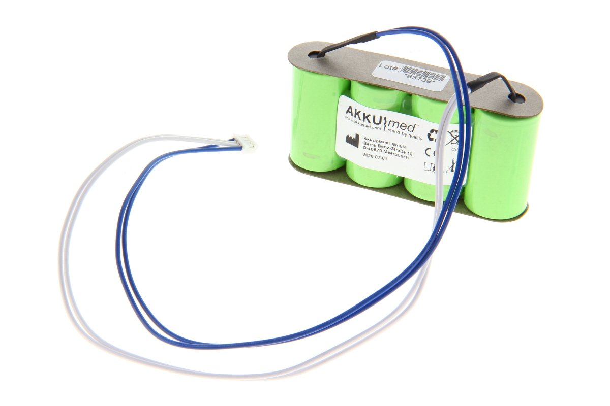 AKKUmed NC battery suitable for A-Vox Systems Avoximeter 1000E (12140S)
