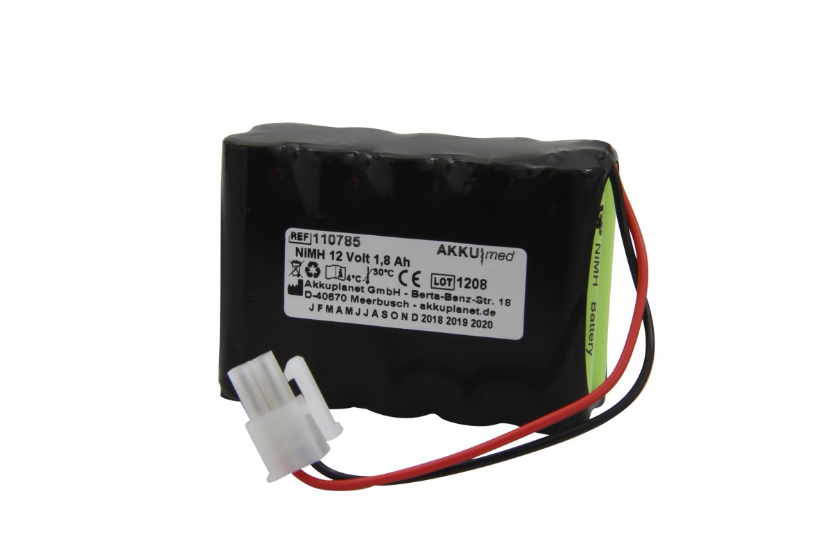 AKKUmed NiMH battery suitable for Cardioline Cardiette ECG Recorder AR1200view
