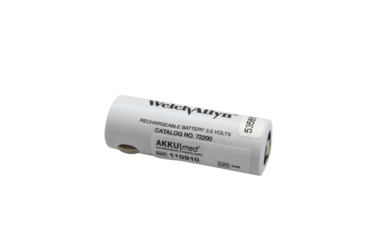 Alkuperäinen NiCd 750mAh akku Welch Allyn -kahvoihin 71670, 71000 ja 71020 (72200)