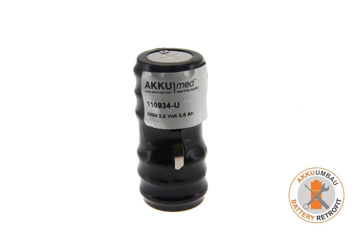 AKKUmed NiMH 600mAh rezerves akumulators Riester rokturiem ar spraudsavienojumu (10684 ri-accu)