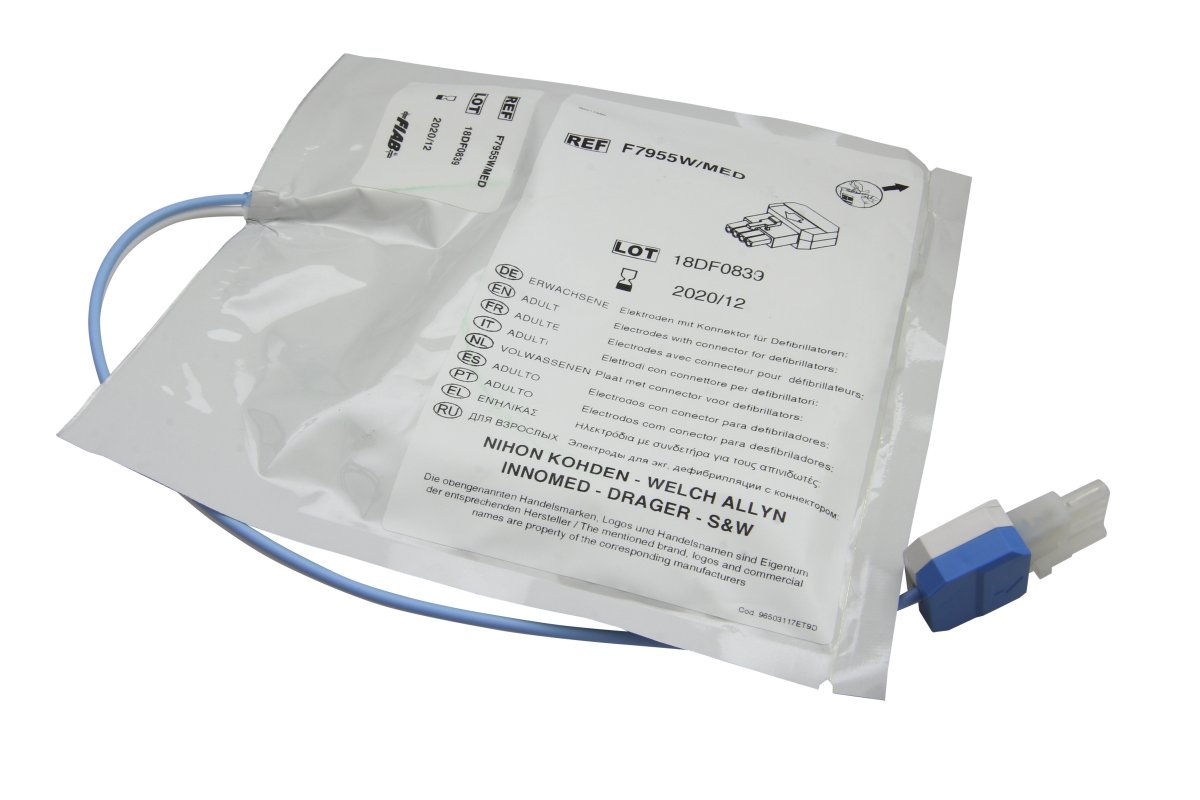 defibrillointielektrodit aikuisille ja lapsille Welch Allyn AED10, AED20, PIC30, PIC40 ja PIC50 -laitteisiin