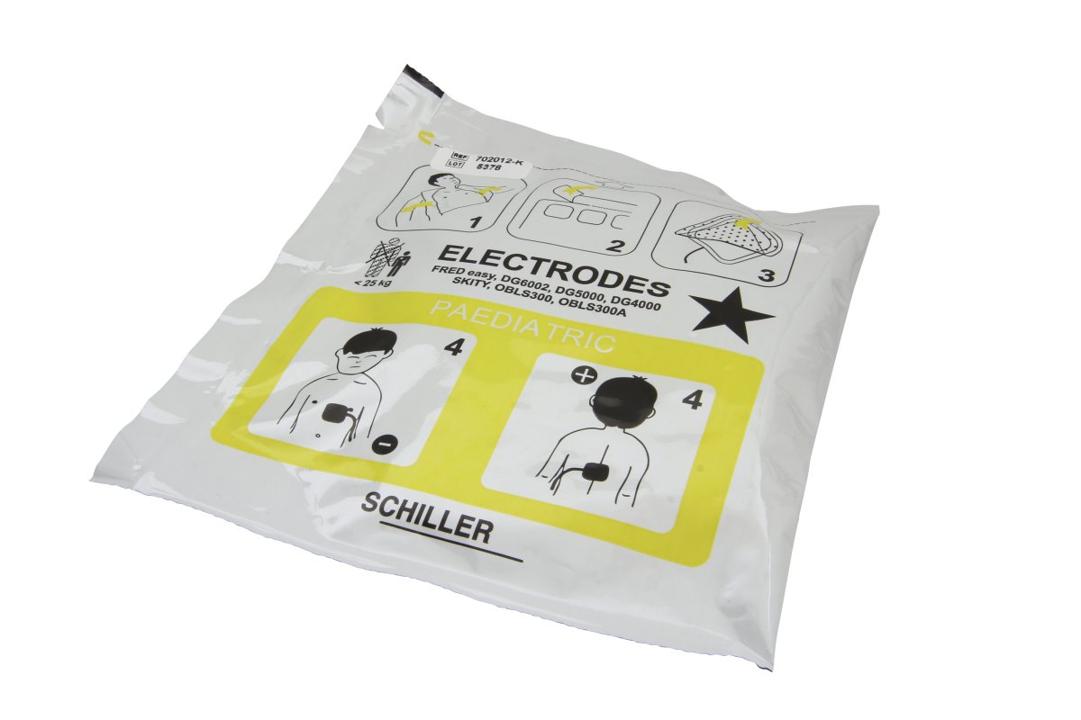 Original Schiller Defi Pads for Fred Easy, kids - 1 pair