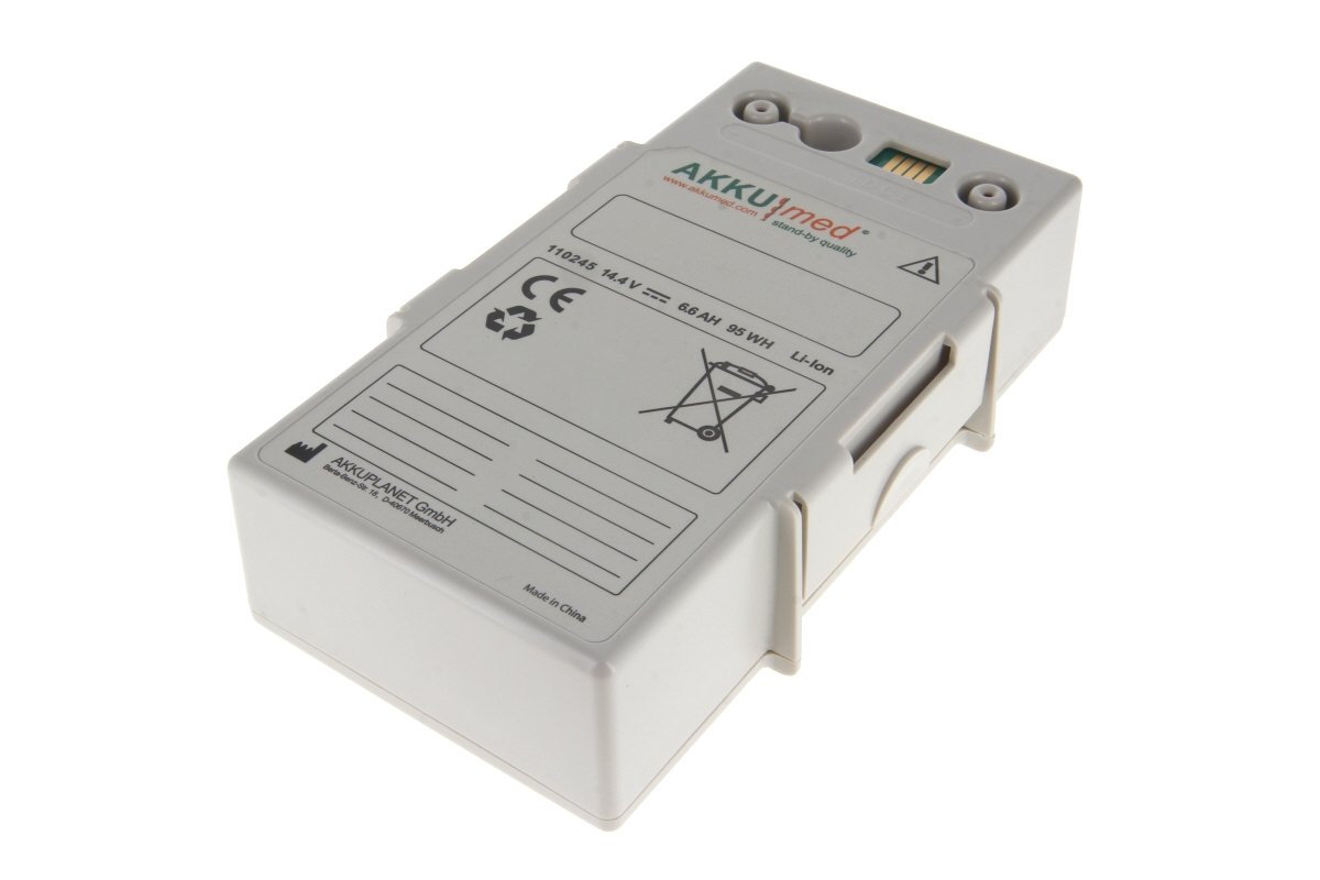 AKKUmed Li Ion battery for Philips, Laerdal Monitor, Defibrillator Heartstart MRx, M3538A