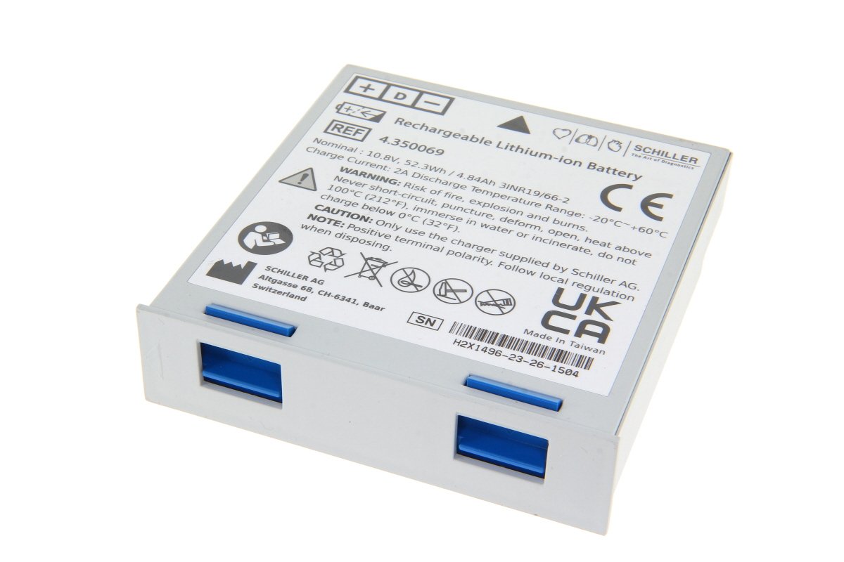 Oriģinālais Li-ion 4840mAh akumulators Schiller Defigard 5000 un Argus PRO LifeCare 2/3 ierīcēm (940100)