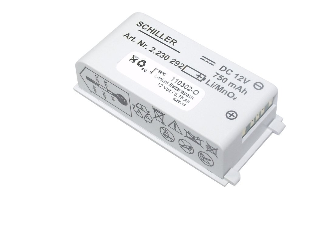 Oriģinālā litija baterija 750mAh Schiller Easyport defibrilatoram (3940002)