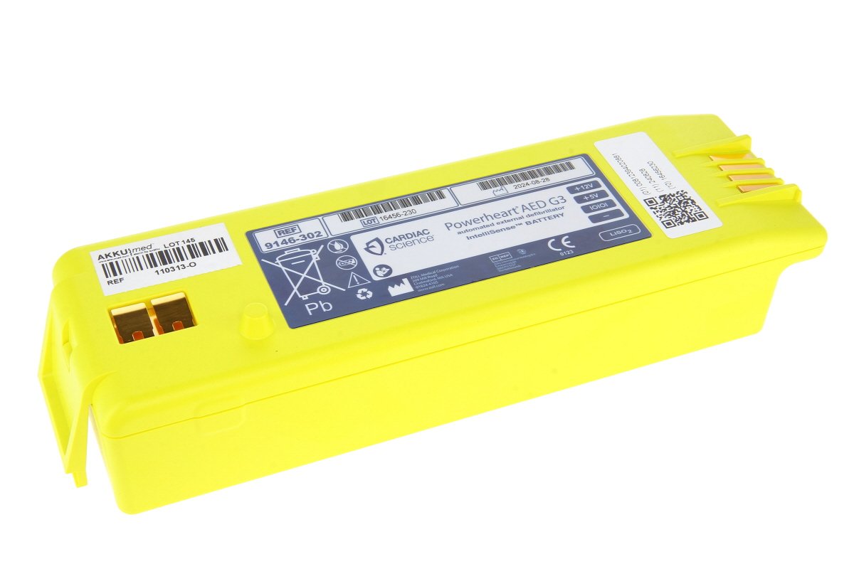 Oriģinālā litija baterija 7500mAh Cardiac Science PowerHeart AED G3, G3 Plus, 9300E, 9300A un 9390E defibrilatoriem