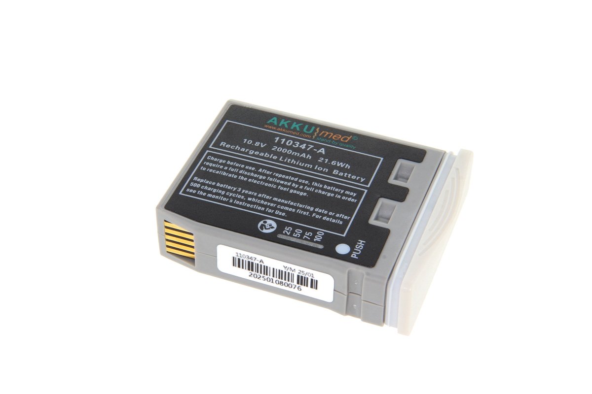 AKKUmed Li-ion 2000mAh akumulators Philips IntelliVue MP2 un X2 monitoriem (M4607A, M3002A, M8102A)
