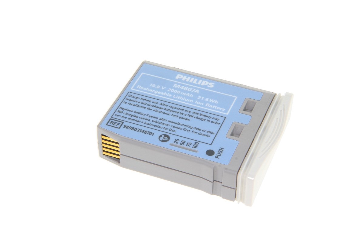 Oriģinālais Li-ion 2000mAh akumulators Philips IntelliVue MP2 un X2 monitoriem (M4607A, M3002A, M8102A)