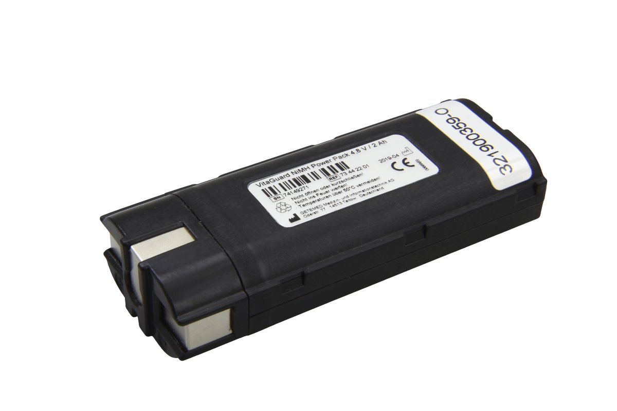 Alkuperäinen NiMH 2000mAh akku Getemed VitaGuard VG-2100 ja VG-3100 -monitoreihin (73442201a)