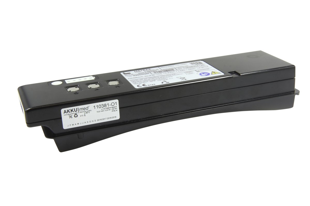Alkuperäinen LiFePO4 2500mAh akku Primedic HeartSave 6 -defibrillaattoriin (AkkuPak LITE, 97196)