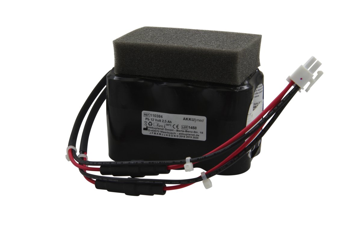 AKKUmed svina-skābes akumulators 2500mAh DeVilbiss 7305 P, D, P413 un LCSU atsūkšanas ierīcēm