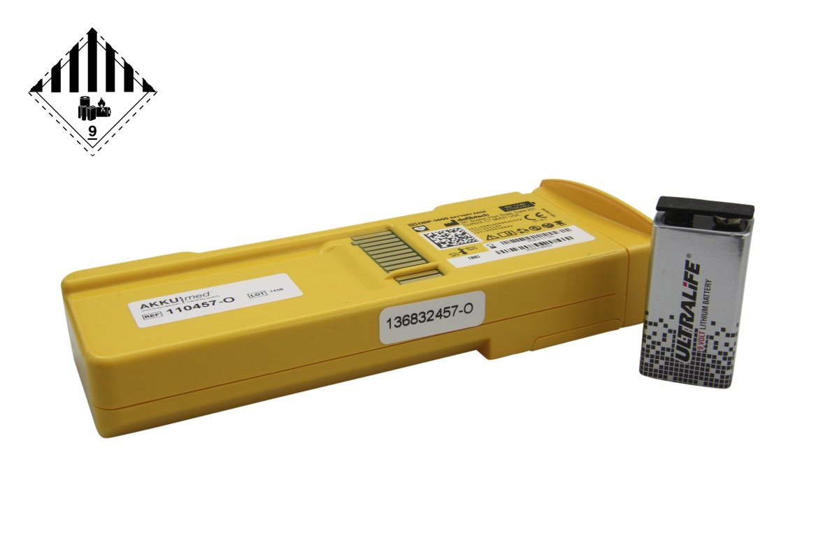 Originaal liitiumaku 1400mAh Defibtech Lifeline AED DCF-100, DCF-110 ja DDU-100A defibrillaatoritele (DCF-200)
