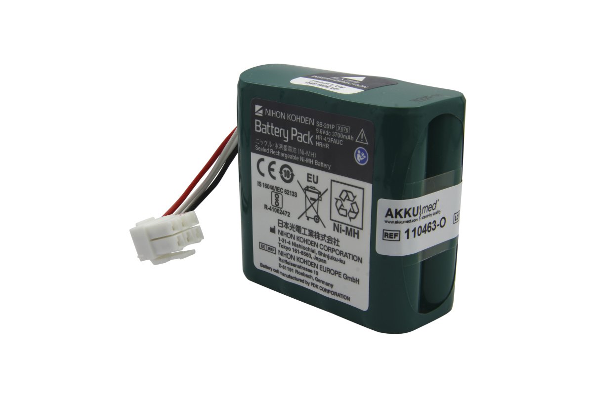 Oriģinālais NiMH 3700mAh akumulators Nihon Kohden PVM-2700, 2701 un 2703 monitoriem (X076, SB-201P)
