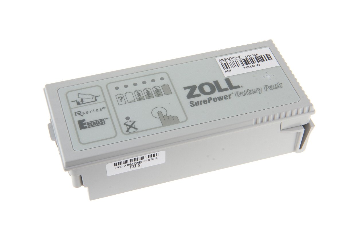 Original Li Ion battery for Zoll Defibrillator AED Plus, E-Serie, R-Serie