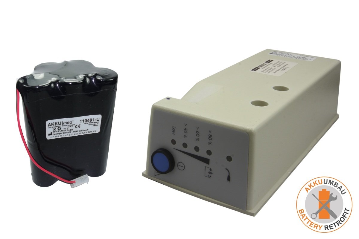 AKKUmed NC battery retrofit suitable for Atmos suction unit Atmoport N