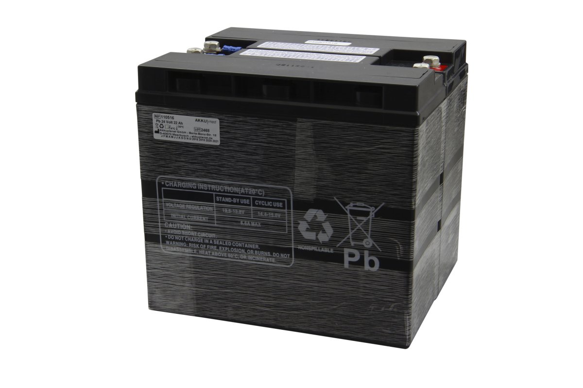 AKKUmed lead-acid battery insert suitable for Brumaba OR table Focus, Primus, Varius
