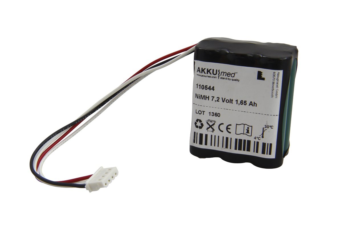AKKUmed NiMH 1650mAh akumulators Nonin Medical 7500 pulsa oksimetram (4032-003)