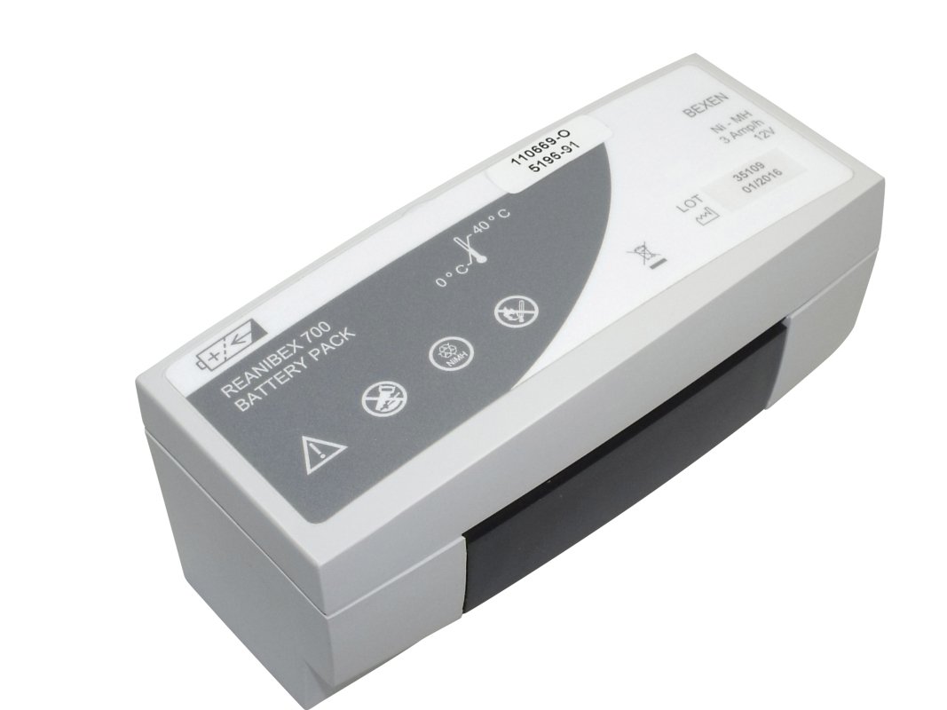 Original NiMH battery for Bexen Reanibex 700, Cardioline Elife 700