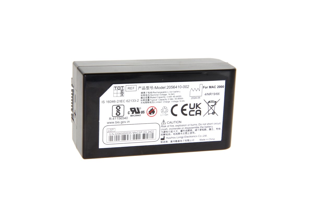 Oriģinālais Li-ion 3500mAh akumulators GE Marquette MAC 2000 EKG ierīcei