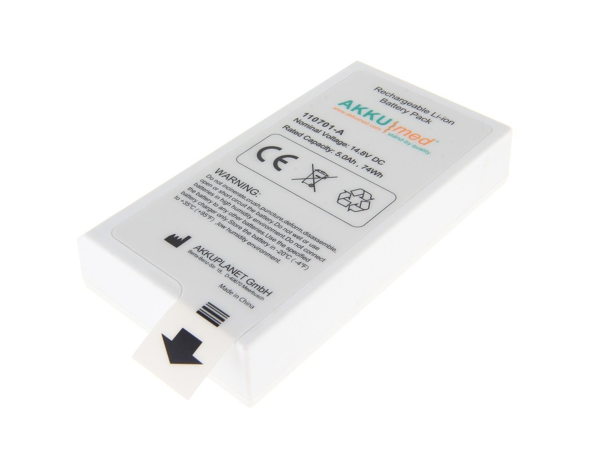 Akkumed Li Ion battery for Philips Efficia DFM100 defibrillator/ monitor - 989803190371