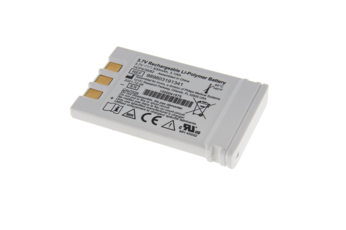 Alkuperäinen LiPo 830mAh akku Philips MR400 monitori langattomaan -moduuliin (989803191341)