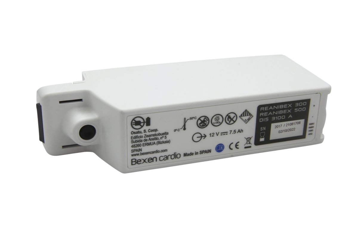 Alkuperäinen litiumparisto Bexen Reanibex 500/300 AED – DIS 3100 A -laitteeseen