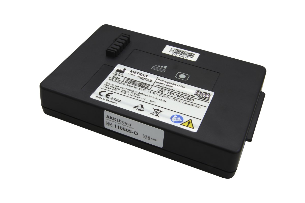 Original Li Ion battery suitable for Primedic Defi monitor EVO, M420 - PRI 97214