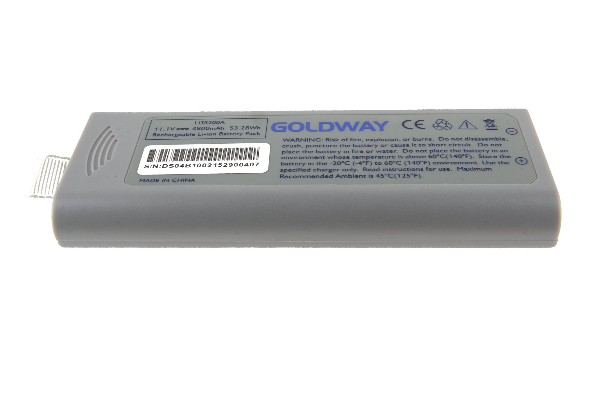 Alkuperäinen Li-ion-akku Goldway G30 (LI3S200A) GOLD-G30 -monitoriin
